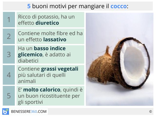 cocco benefici e proprietà